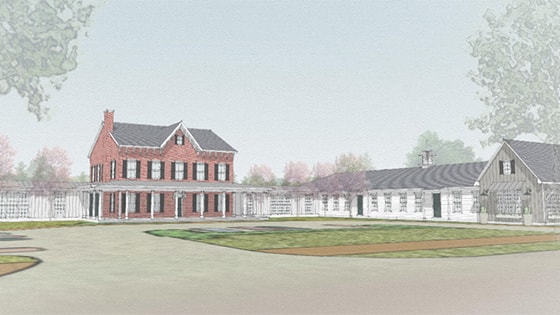 building sketch of Cotter House community in Columbus